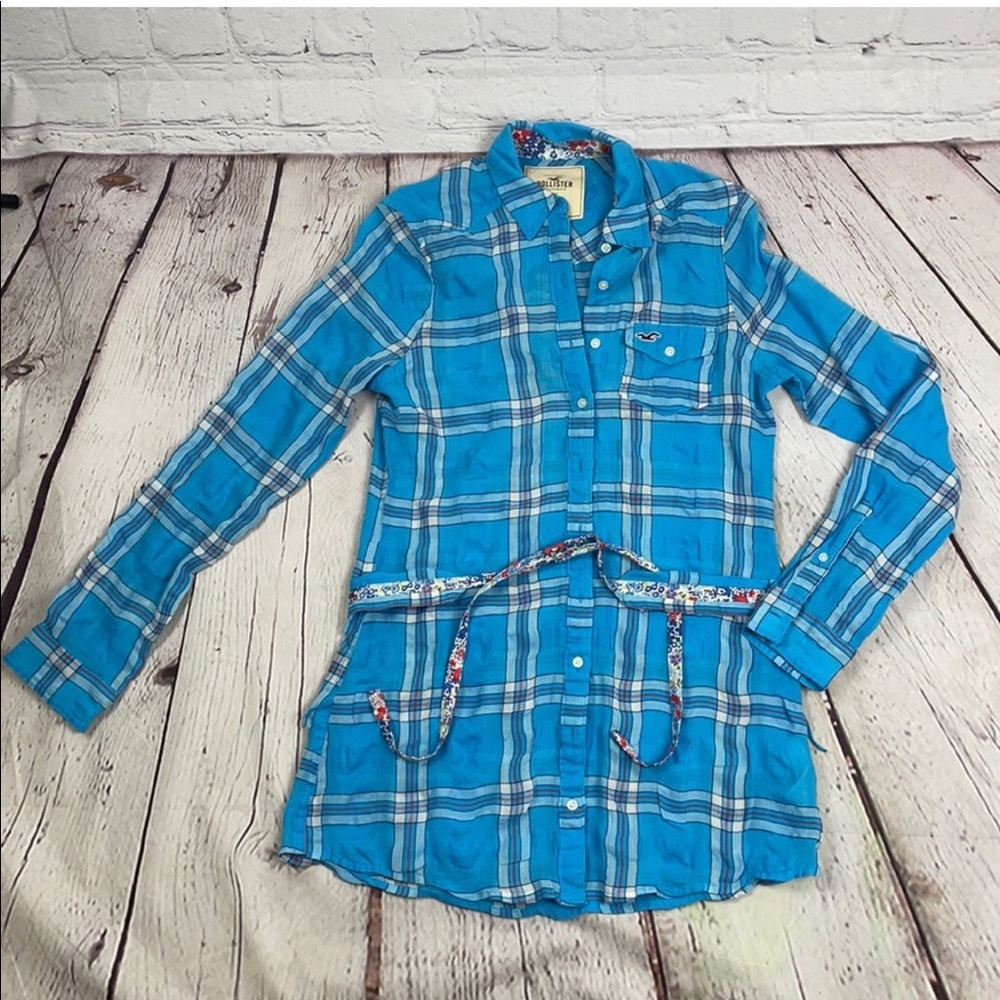 Small blue Hollister Tunic shirt-dress